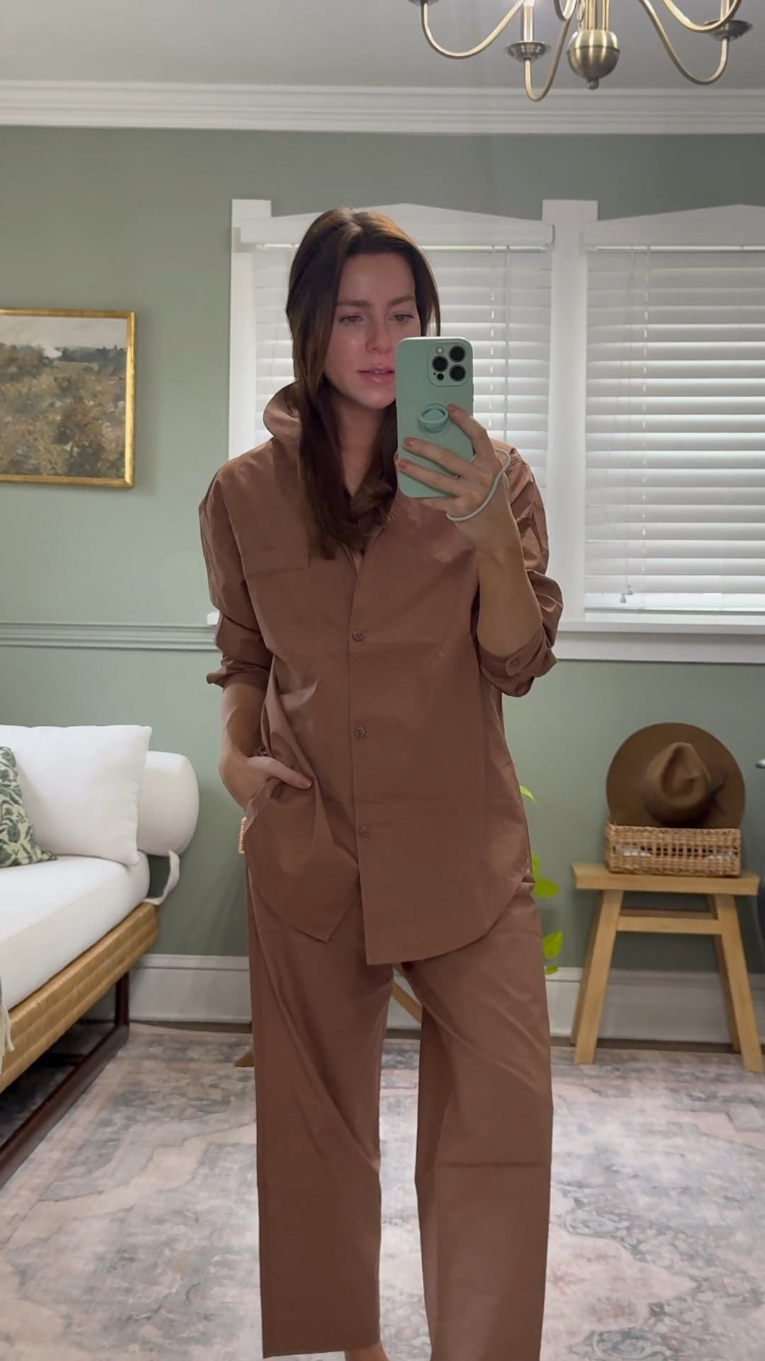 Very Nancy Myers-esque. Wearing size XS. Runs slightly but maybe shrink 100% cotton. Loveeeeee it!!!

40% off now! 

#LTKStyleTip #LTKSaleAlert #LTKHome