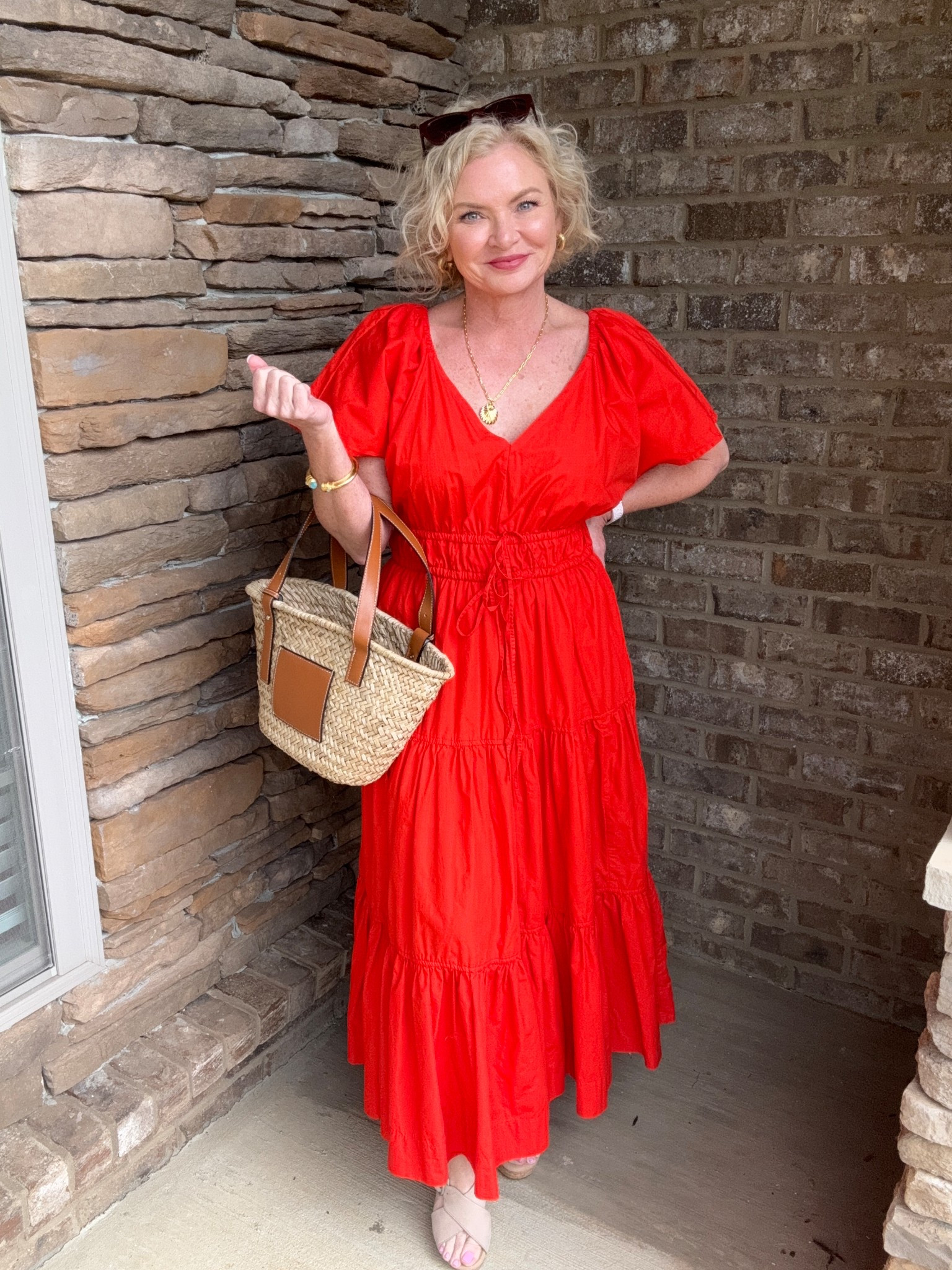 🌶️ Cayenne pepper 🌶️ red is a HOT color this summer! Stay cool in this cotton poplin dress!  I’m wearing size Small. 

Summer dress
Summer outfit
Wedding guest dress
Affordable fashion
Petite fashion 
Over 40

#stylewithserena
#petitefashion
#midlifefashion
#fashionover40
#fashionover50

#LTKFindsUnder50 #LTKPetite #LTKOver40