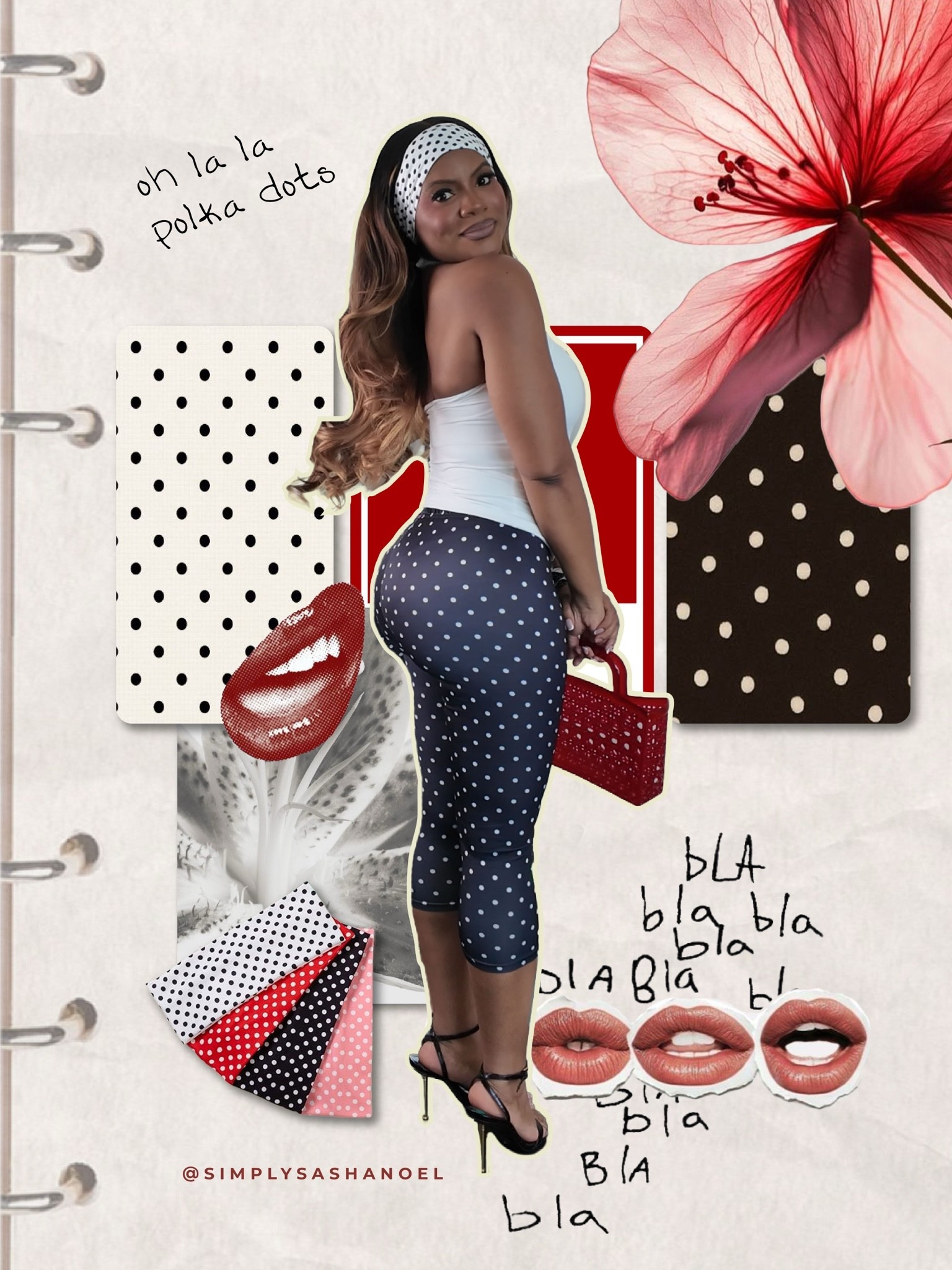 Serving a little polka dot moment because this combo was too cute not to share. 🤍🖤 I mixed classic prints with bold red accessories, and somehow it all just works. The headband is such a fun finishing touch, and these capris are giving effortless summer style. Definitely one of those looks that feels put together without trying too hard.

#LTKStyle #SummerOutfit #PolkaDotTrend #EverydayFashion
