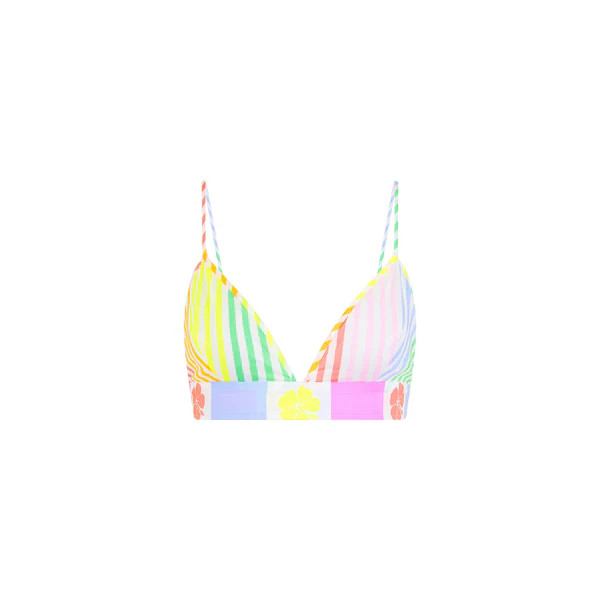 Bralette Crop Top - Hibiscus Rainbow | Kulani Kinis ANZ