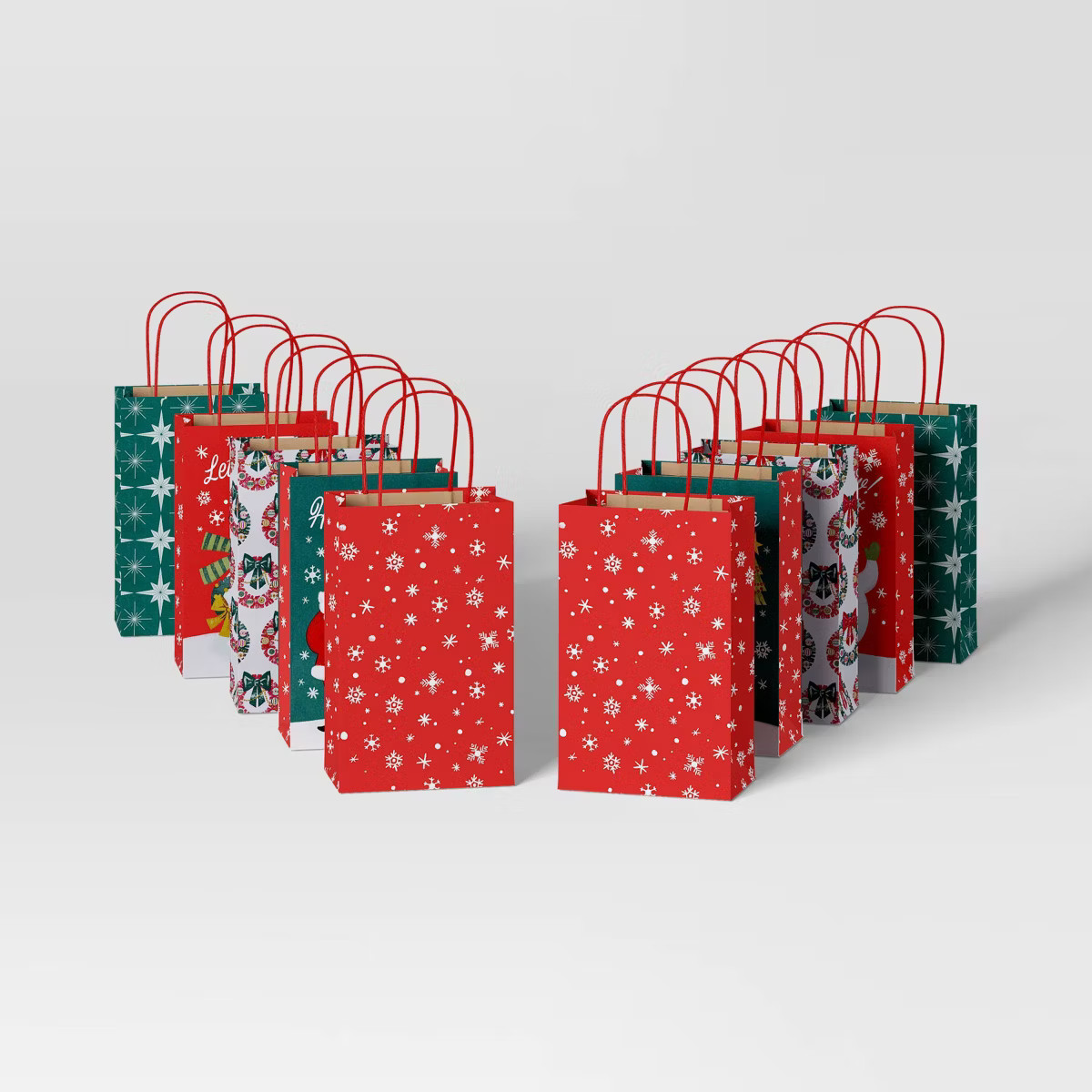 10ct Tinsel Tidings Junior Christmas Gift Bags - Wondershop™ | Target