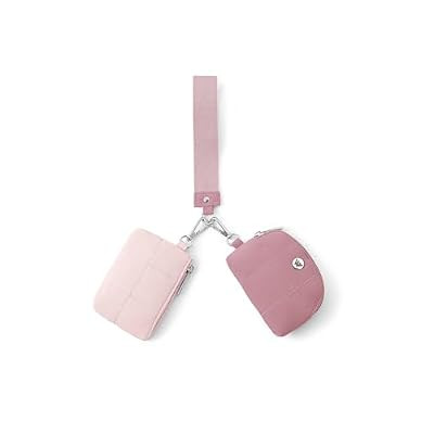 WESTBRONCO Mini Keychain Wristlet Wallets for Women Portable Dual Pouch Wristlet De… | Amazon (US)
