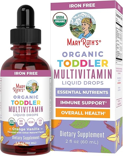 MaryRuth Organics Kids Multivitamin for Toddlers | USDA Organic | Toddler Vitamins Liquid Drops f... | Amazon (US)