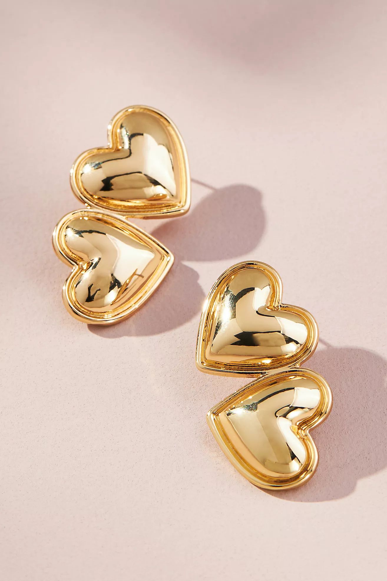 Beaded Trim Heart Drop Earrings | Anthropologie (US)