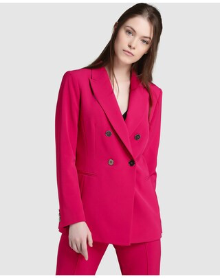 Amitié women's pink blazer with double button, Pink. | El Corte Ingles UK