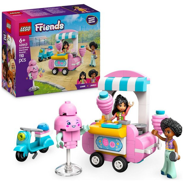 Buy LEGO Friends Candyfloss Stand and Scooter Food Toy Set 42643 | LEGO | Argos | argos.co.uk