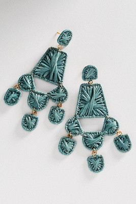 Rattan Deco Drop Earrings | Anthropologie (US)