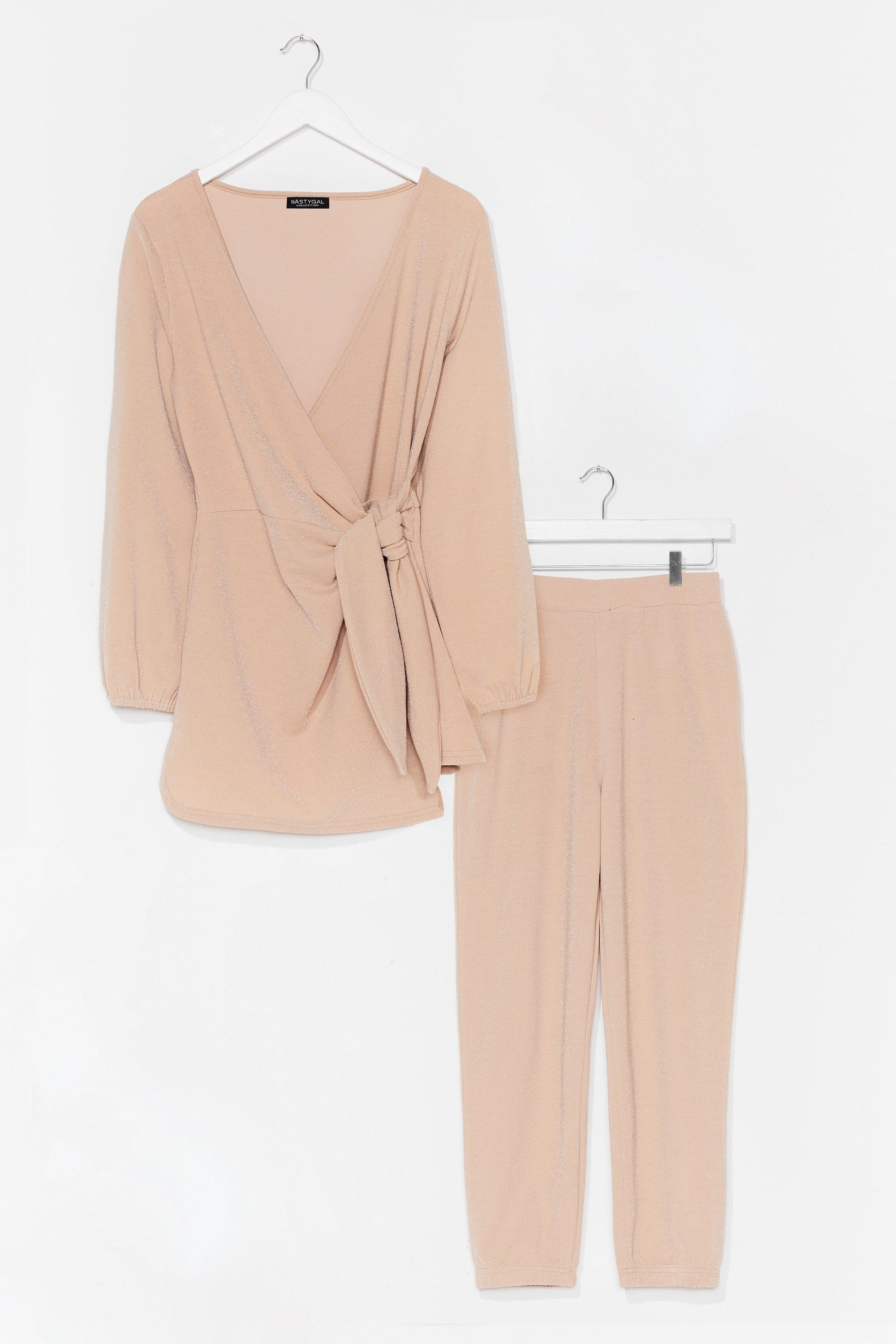 That's a Wrap Knitted Jogger Lounge Set | NastyGal (US & CA)