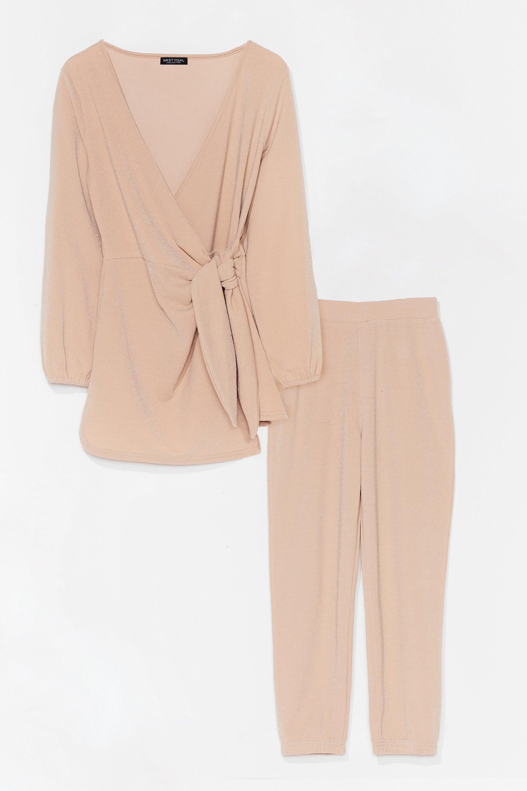 That's a Wrap Knitted Jogger Lounge Set | NastyGal (US & CA)