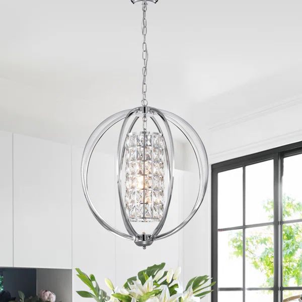 3 - Light Dimmable Globe Chandelier | Wayfair North America