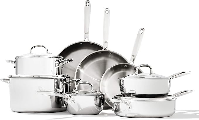 OXO Good Grips Tri-Ply Stainless Steel Pro 13 Piece Set | Amazon (US)