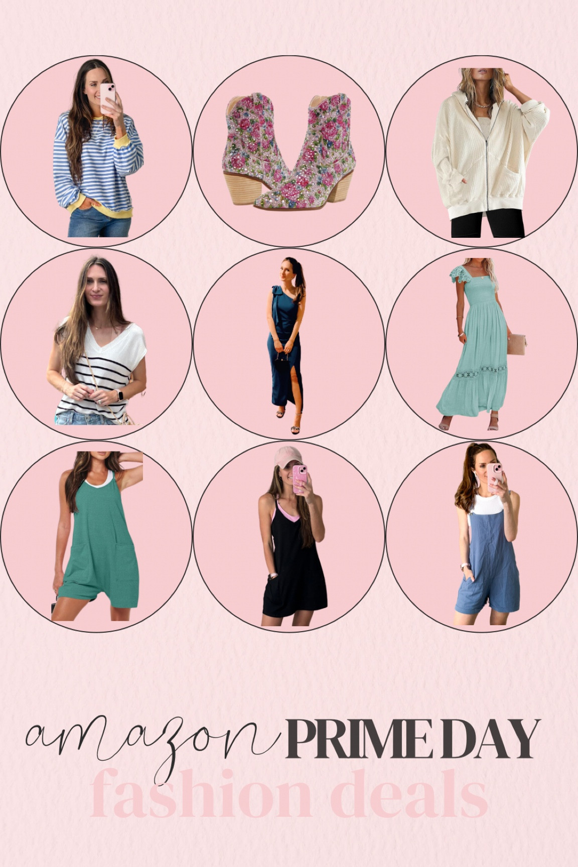 Amazon prime day fashion deals! My fave fashion picks from the sale!!
**sizing:
Striped sweatshirt: small, fits oversized
Boots: size up one!!
Waffle knit hoodie: m, I sized up one
Striped tank: 
blue dress; small, fits tts
Eyelet maxi dress: small
Romper: small, fits tts
Dress with shorts: small, fits tts
Overalls: M, I sized up one

#LTKFindsUnder50 #LTKSaleAlert