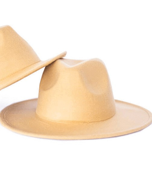 Bordeaux Mommy & Me Flat Brim Hat - Camel | Bailey's Blossoms