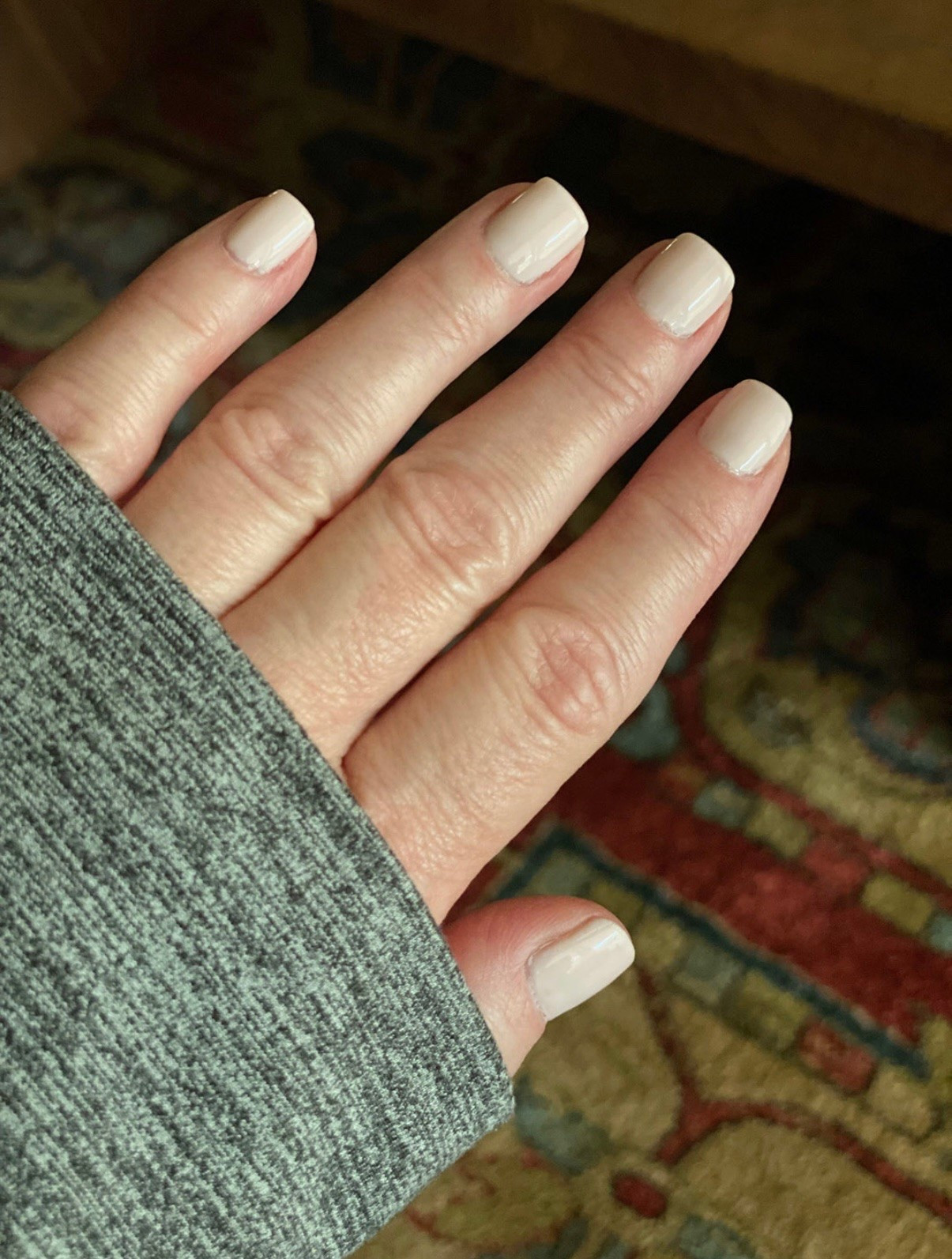 Fresh nails in my go-to color (2 coats). 💅🏻🩷 Even as a mosaic artist and gardener, I still keep my nails polished all the time. It just feels good to me!

#nailcare #nailpolish #essie #manicure #pedicure #selfcare #personalcare

#LTKselfcare #LTKOver40 #LTKmomlife