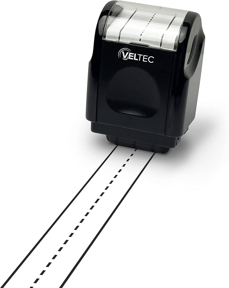 Veltec Dashed Handwriting Lines Practice Roller Stamp for Kids, Parents and Teachers (Light Blue) | Amazon (US)