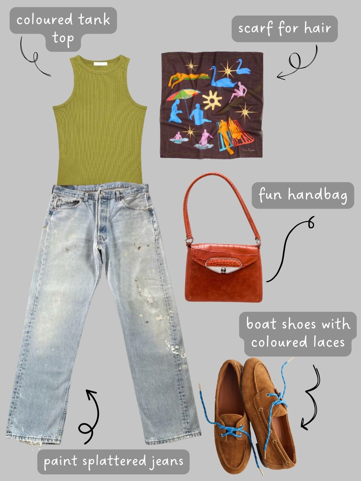 This is an "art school in the summer: eclectic and effortless capsule wardrobe".

You can read the whole post and see the breakdown of our thought process and all of the outfit examples on my blog. 

#summerfashion #secondhandstyle #minimalist #cbk #secondhandfirst  #maximalist #fashionover40  #secondhandfashion #secondhandfinds #secondhandclothes #minimalistfashion #capsulewardrobe #torontostylist #fashionstylist #torontostylists #torontostyleblogger
#minimalistwardrobe 

#LTKStyleTip #LTKSeasonal #LTKOver40