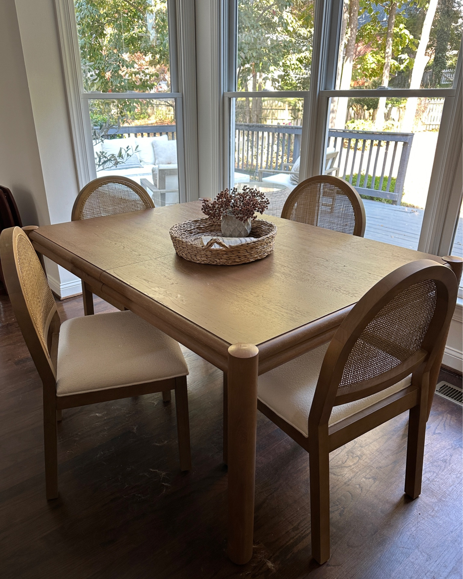 We couldn’t be happier with our kitchen table and chairs! I love that the table extends if needed, and how solid and sturdy it is! Comes with white glove delivery as well! And the chairs are such a steal! Great quality and great price! 

#LTKHome