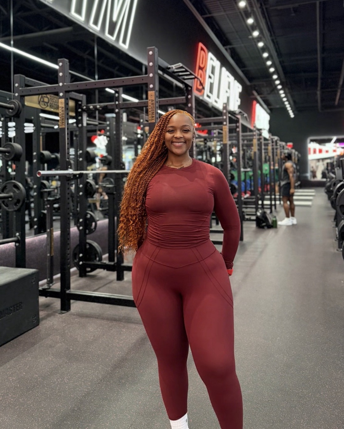 Tee - Large 
Bra - Medium 
Leggings - Large 

Save 💰 with code: CCURVES 

#LTKActive #LTKU #LTKfitnessgoals