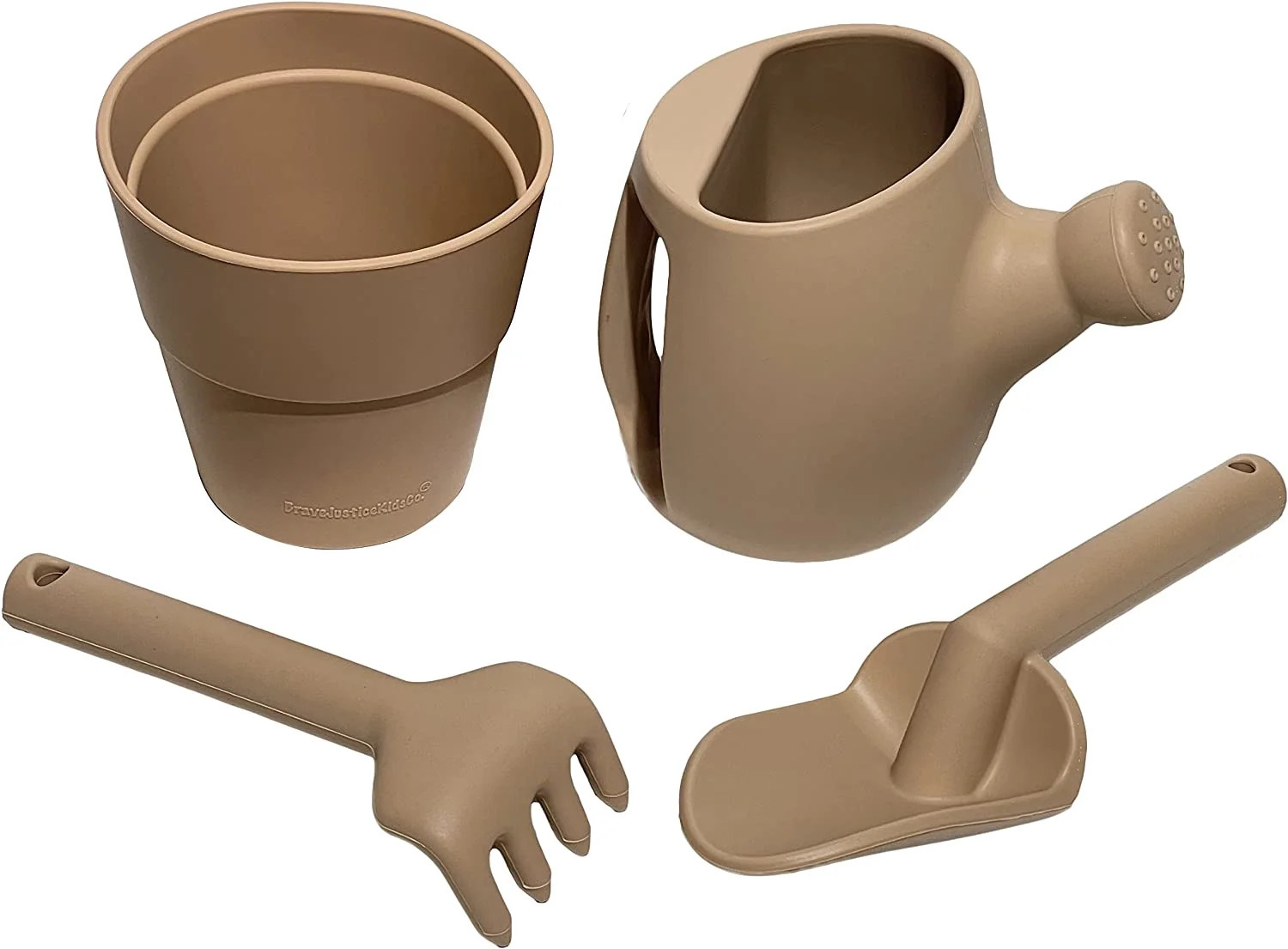 BraveJusticeKidsCo. | Toddler Silicone Gardening Set | Watering Can & Pot | Rake & Shovel | Walmart (US)