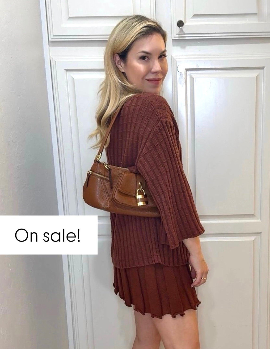 This matching set and CHLOE BELT are on sale!!

#LTKootd