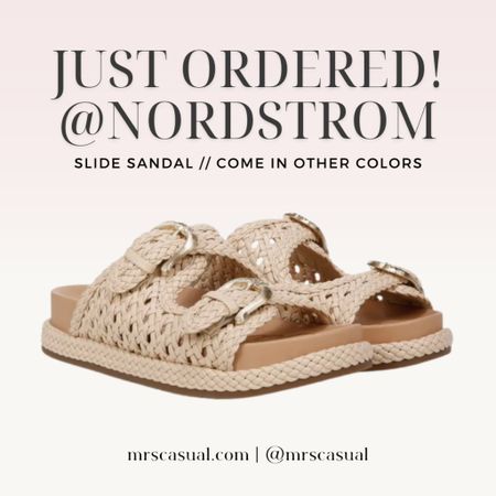 Just ordered these slide sandals from Nordstrom for summer 👏🏼

#LTKshoecrush #LTKSeasonal #LTKstyletip