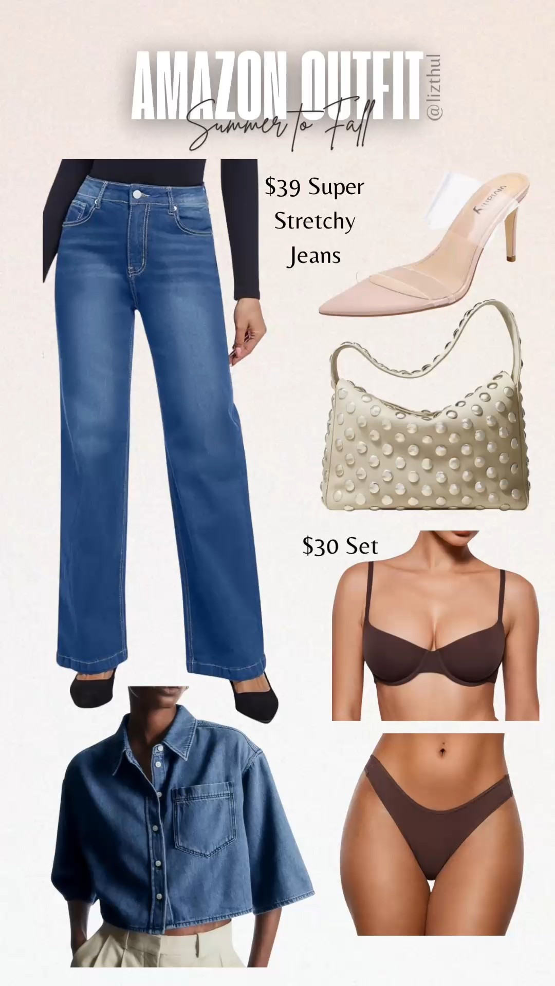 Summer to Fall Outfit I doo from Amazon! Scroll to Shop 💫


Denim, bra and underwear set, lingerie, kitten heel

#LTKMidsize #LTKautumn #LTKFindsUnder50