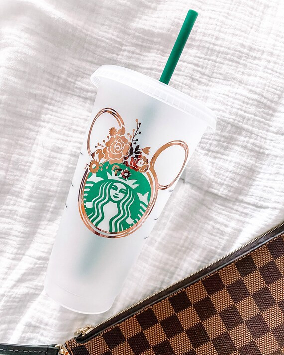 Minnie Mouse Floral Starbucks Cup  Custom Starbucks Cup | Etsy | Etsy (US)