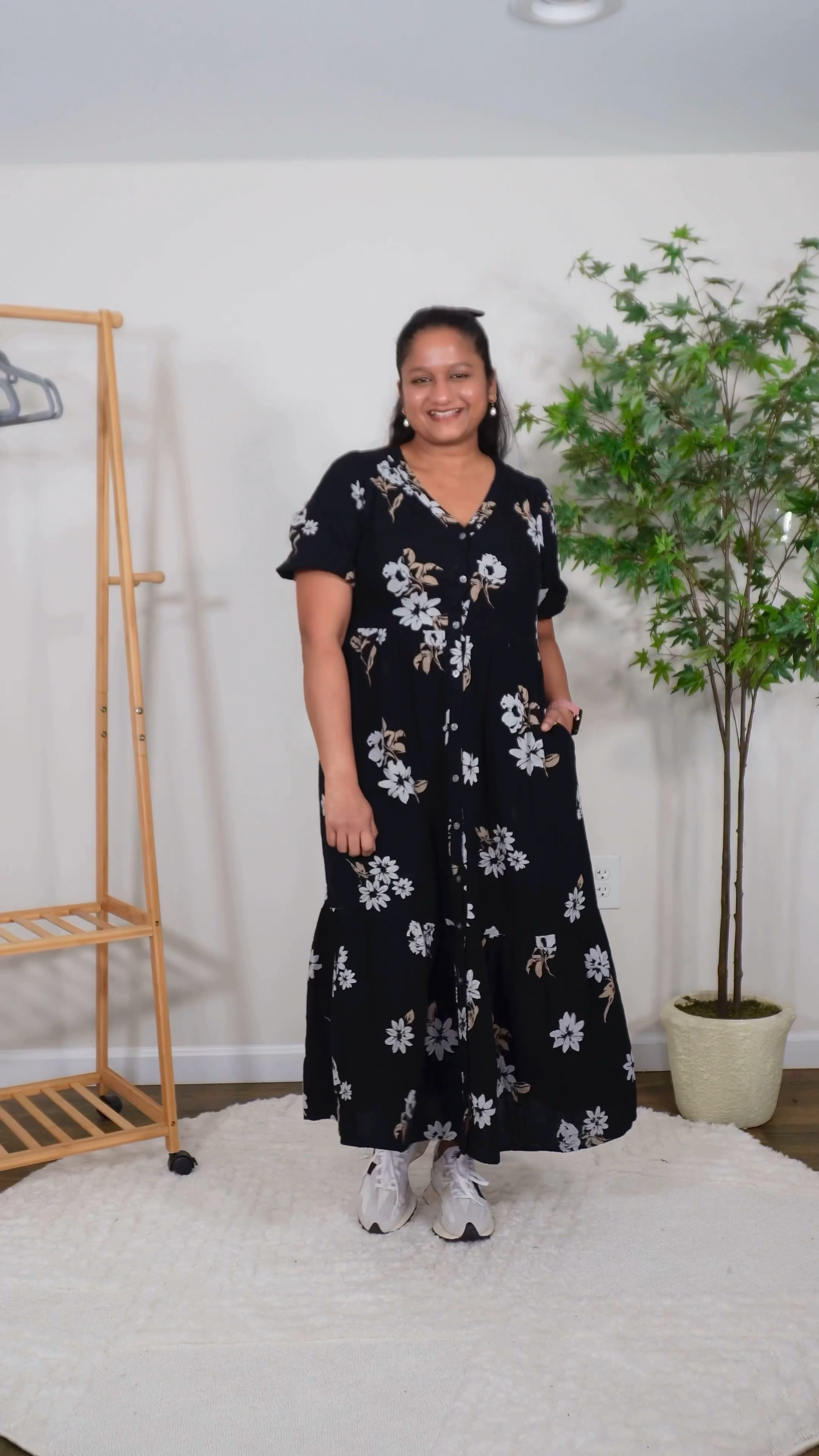 Dress that I have wearing on repeat. It's soft and comfortable, come in many other colors and it's $35

@kohls dress in size S 
@Bandolina heels in size 6 (true to size)
@Silkmaison wrap coat (old; linked similar)
@newbalance sneakers 
@paris64 bag 

#LTKmidsize #LTKfindsunder50

#LTKSeasonal #LTKMidsize #LTKFindsUnder50