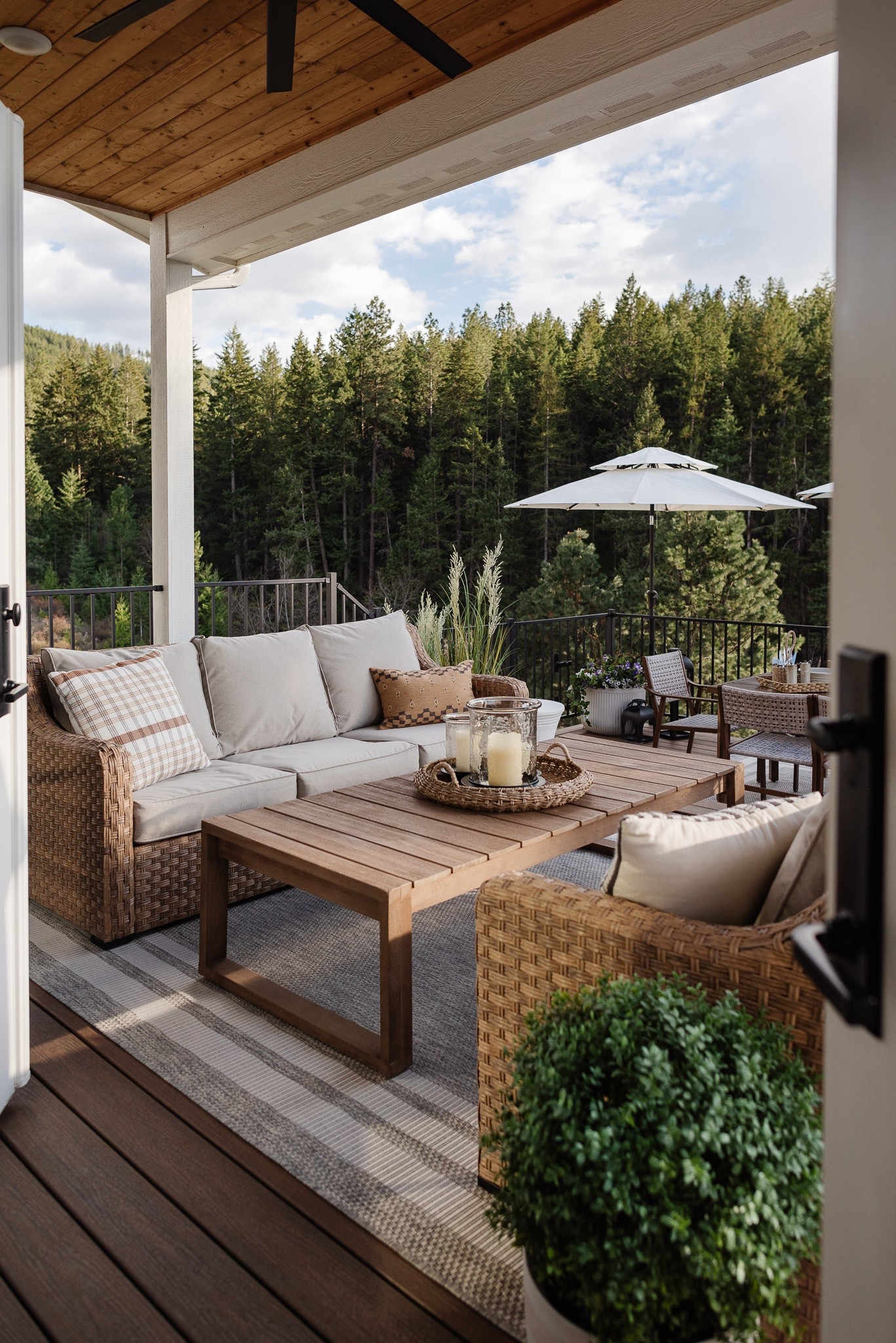 Shop our outdoor space below! Could not recommend our outdoor sofas from Walmart more. They’re so comfortable and have held up amazing. I recently washed the cushion covers and they washed amazing! 12/10 recommend, especially for the price. We have the swivel chairs on our front porch too! Both sets sell out every season! 

#LTKHome #LTKStyleTip #LTKSeasonal