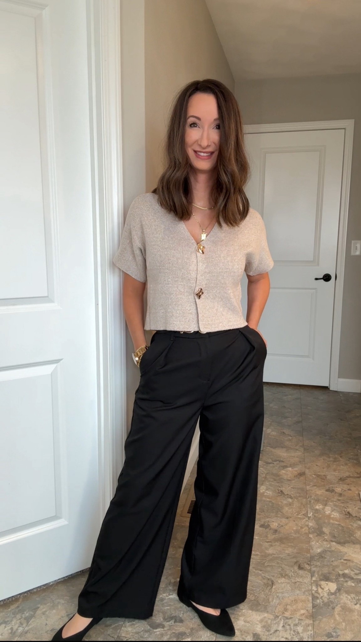 Amazon work outfit favorite! This soft knit top and wide-leg pants make the perfect business casual combo—comfortable, polished, and easy to wear from desk to dinner.

#LTKWorkwear #LTKStyleTip