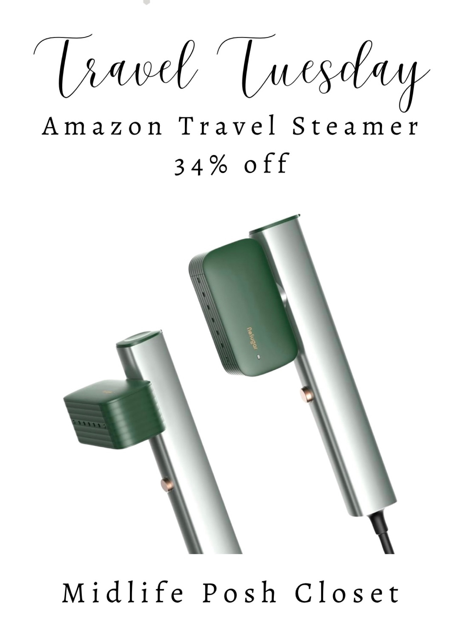 This compact travel steamer is on sale… I bought it after the hotel iron ruined my white shirt in Napa. Heats up right away. No waiting!

#LTKsalealert #LTKCyberWeek #LTKtravel