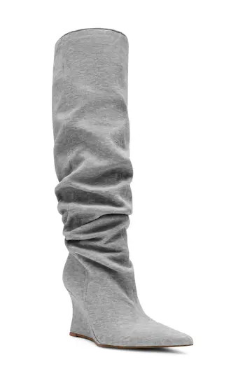 Steve Madden Distortion Knee High Boot in Grey at Nordstrom Rack, Size 8 Regular Calf | Nordstrom Rack