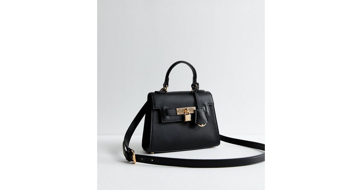 Black Leather-Look Top Handle Crossbody Bag
						
						Add to Saved Items
						Remove from Sav... | New Look (UK)