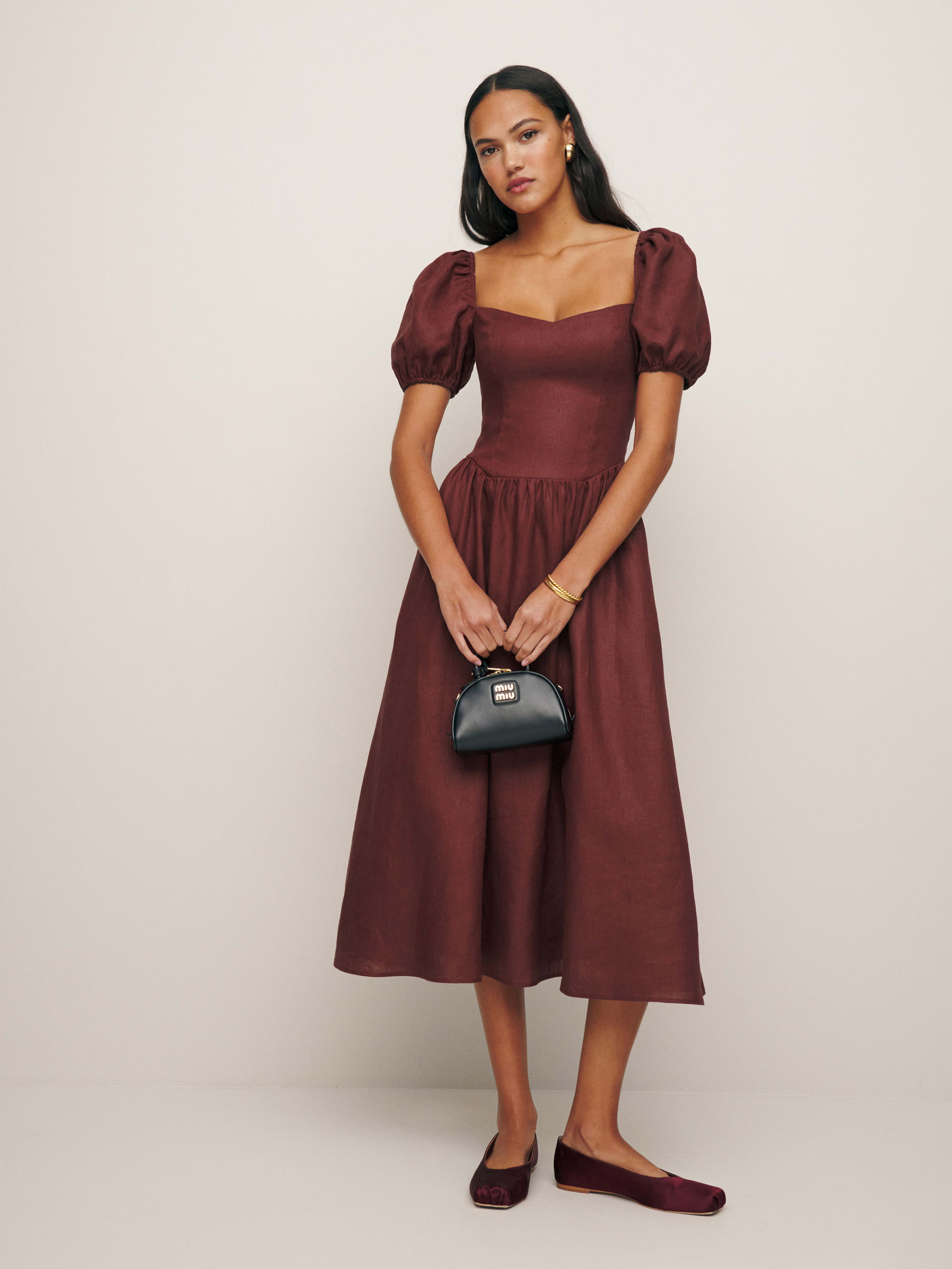 Davila Linen Dress | Reformation (Global)