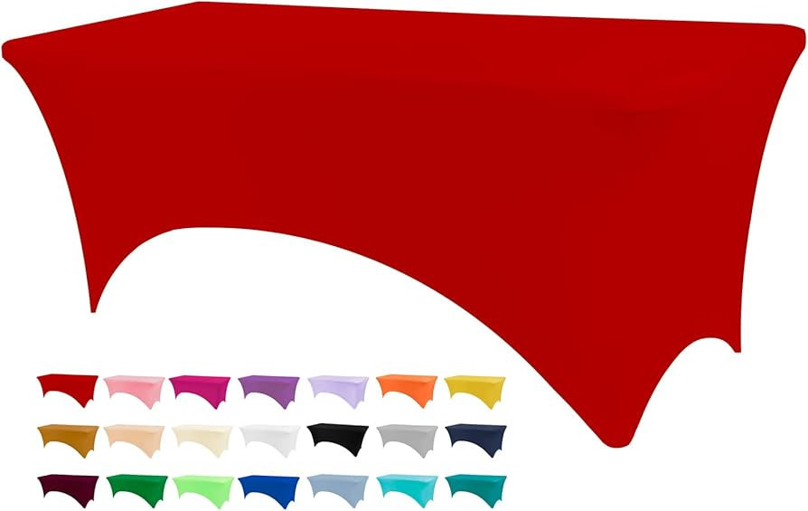 Mantel ajustable para mesas rectangulares, manteles para fiestas, bodas, banquetes y festivales (... | Amazon (US)