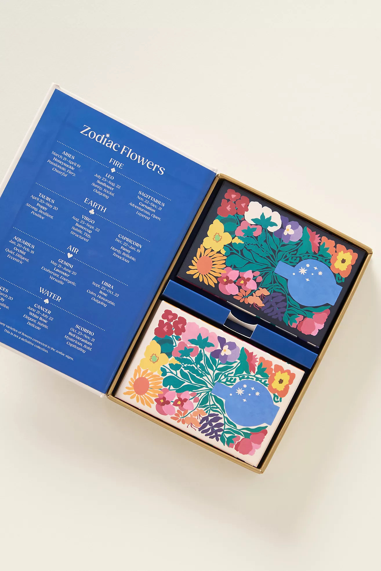 Zodiac Flowers Playing Card Set | Anthropologie (US)