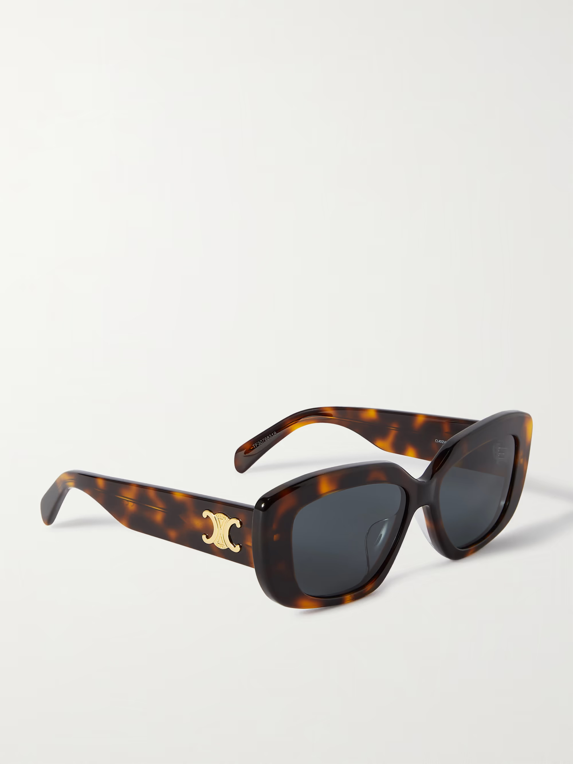 Triomphe rectangular-frame tortoiseshell acetate sunglasses | NET-A-PORTER (US)