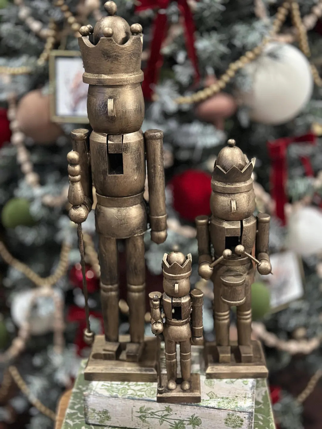 Hand-painted Faix Brass Nutcracker - 3 Sizes Available - Vintage Look - Antique Gold - Christmas ... | Etsy (US)