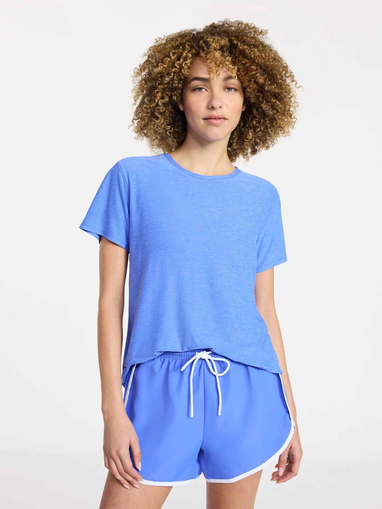 Athletic Works Women's and Women's Plus Relaxed ButterCore Tee with Short Sleeves, Sizes XS-4X | Walmart (US)