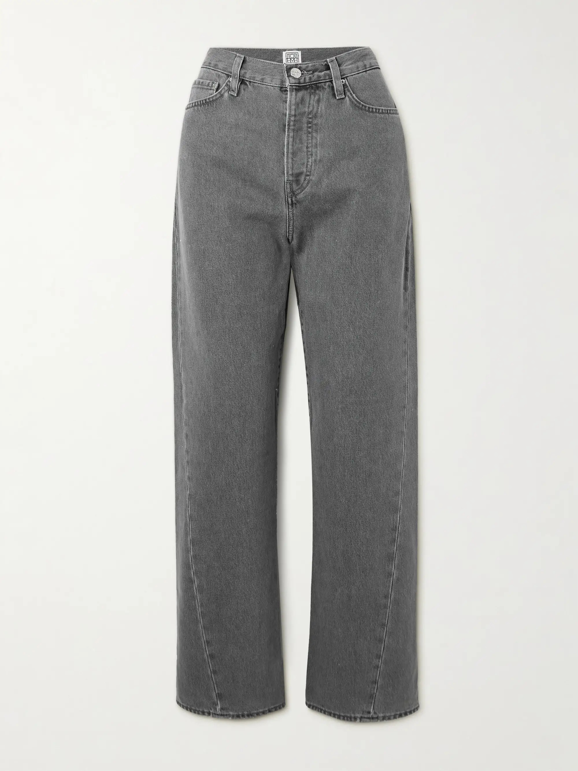 High-rise straight-leg organic jeans | NET-A-PORTER (UK & EU)