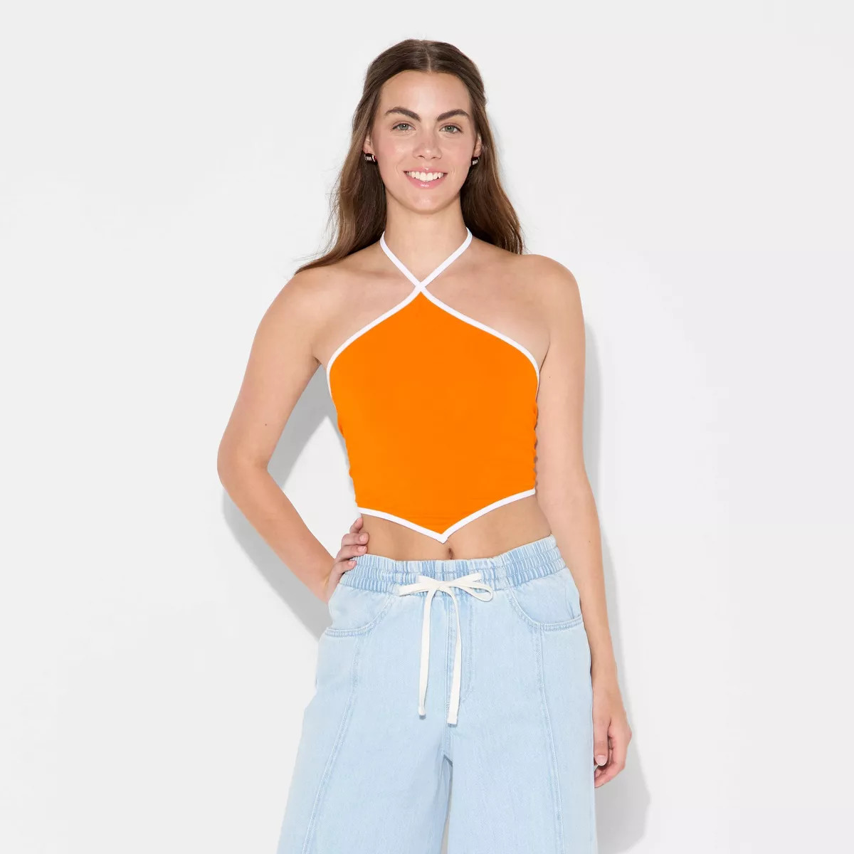 Women's Game Day Football Charm Halter Top - Wild Fable™ | Target