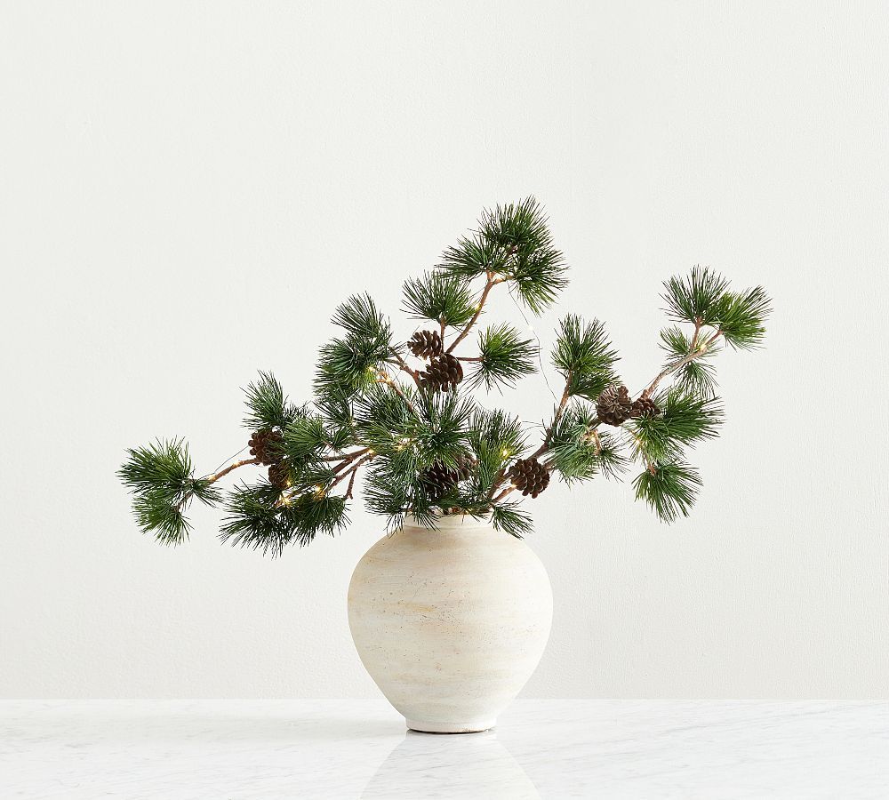 Lit Faux Pine Bundle | Pottery Barn (US)