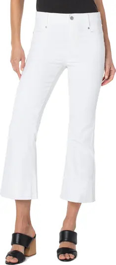 Liverpool Los Angeles Gia Glider Pull-On Crop Flare Jeans | Nordstrom | Nordstrom