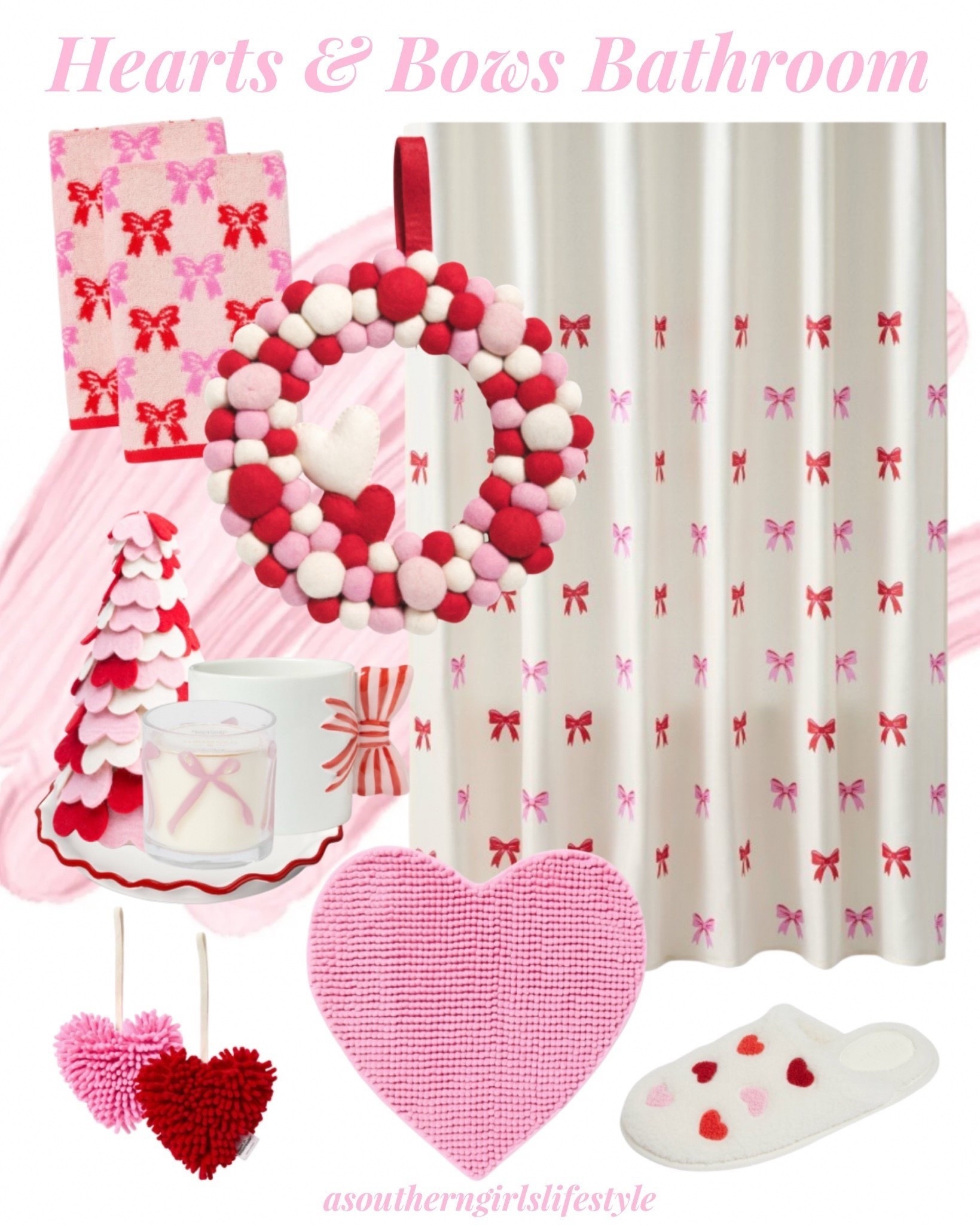 Girly Girl Bathroom Refresh when the Christmas comes down! 

Valentine's Day Bows Hand Towel, Valentine's Day Bows Shower Curtain, Bow Mug, LED Embossed Bow Glass Jar Candle, Scalloped Plate, Heart Shaped Noodle Towel, Heart Shaped Bath Rug & Hearts Slippers in Adult & Kids Size!

Valentine’s Day Decor. Home Decor. Pink Home. Valentines Day Decor 


#LTKSeasonal #LTKHome #LTKFindsUnder50