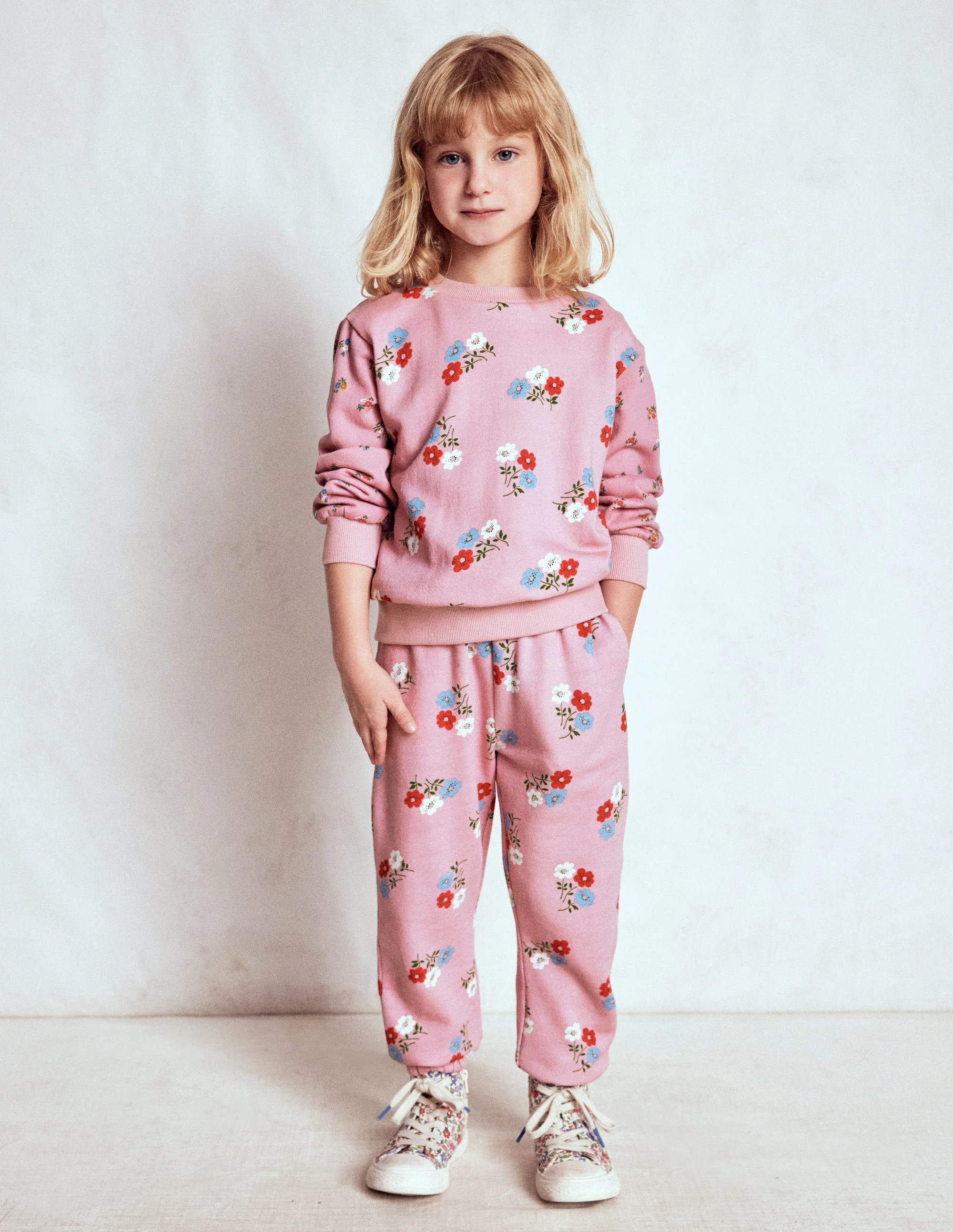 Printed Sweatshirt-Hotchpotch Floral | Boden (US)