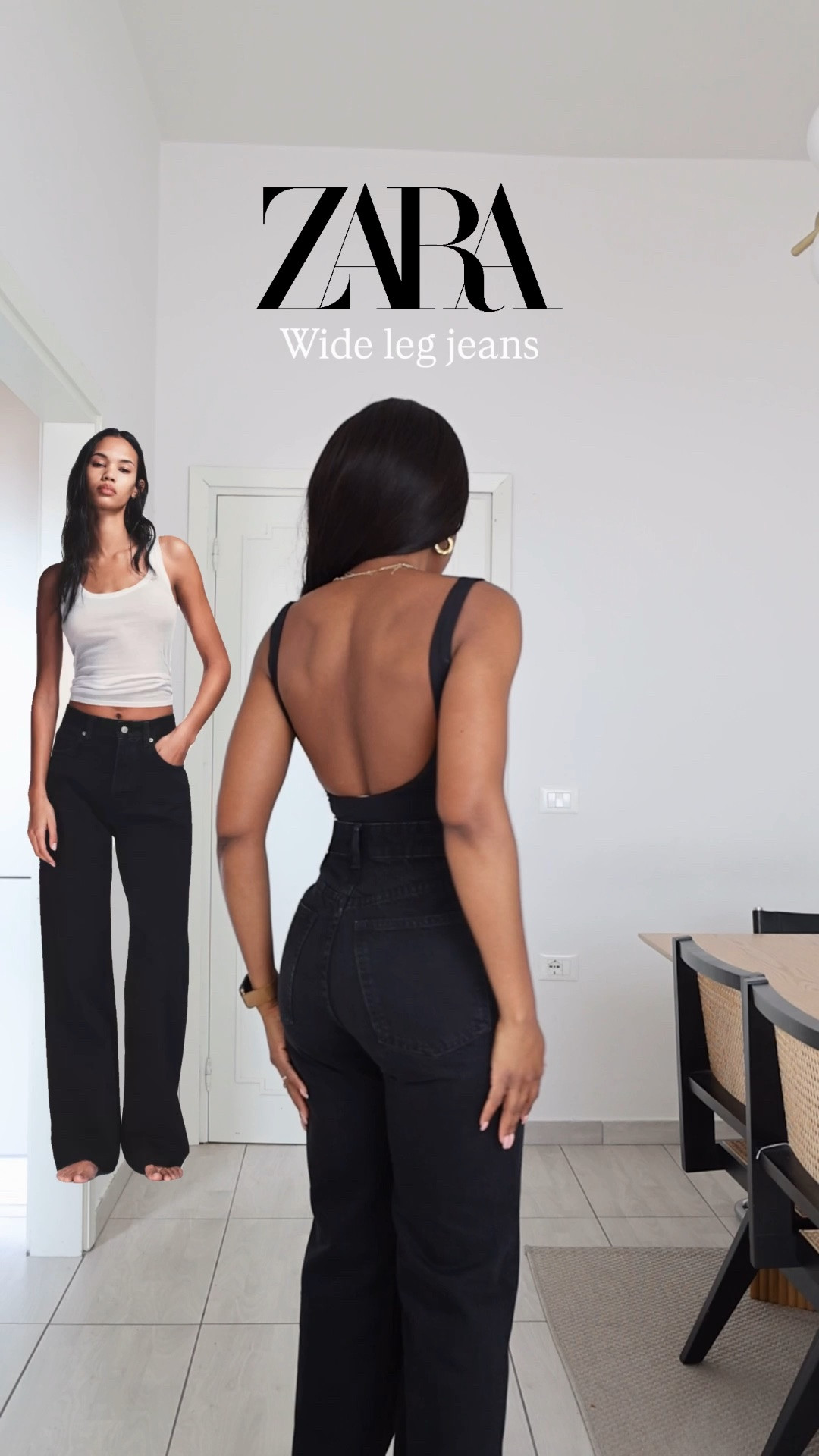These Black  wide leg jeans from @Zara 

I’m wearing size EUR 34 and they fit really nicely on the waist
They are a bit long on me, but I expected that with wide leg jeans from Zara!
The fit is still so flattering though👌🏾

#LTKjeans #LTKpetite #LTKstyletip