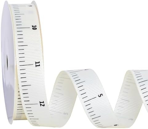 Ribest Back to School Ruler Ribbon, 5/8 in 10 Yd | Polyester Ribbon with Measuring Tape for Gift ... | Amazon (US)