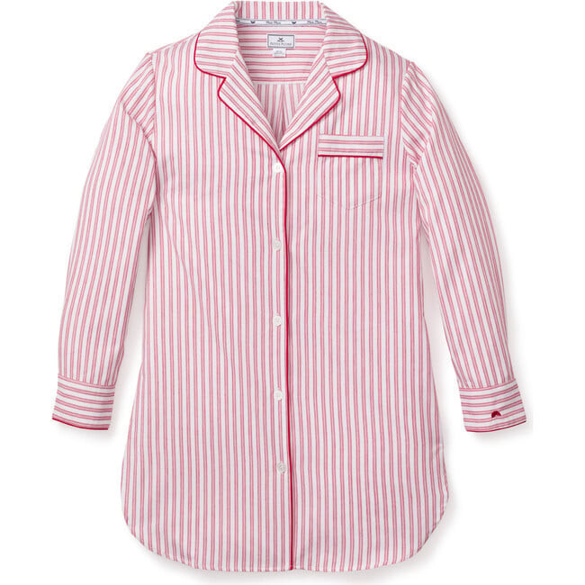 Petite Plume | Women's Nightshirt, Antique Red Ticking (Prints, Size Small) - Mommy & Me Collection | Maisonette | Maisonette