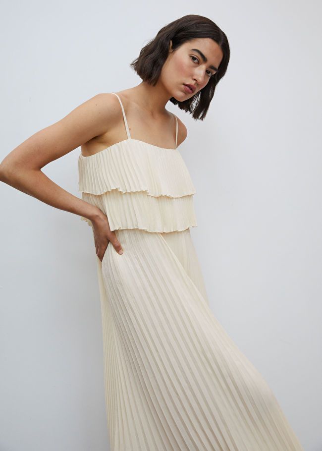Pleated Strappy Maxi Dress | & Other Stories US
