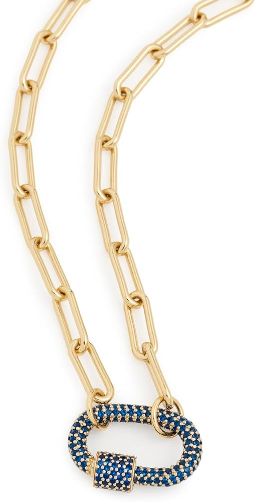 Madewell Women's Pave Carabiner Paperclip Chain Necklace | Amazon (US)